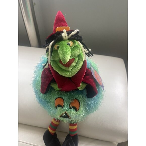 Y2K Collectable Discontinued Meijer Halloween Witch & Pumpkin Plush By Caltoy 03 - Picture 9 of 16